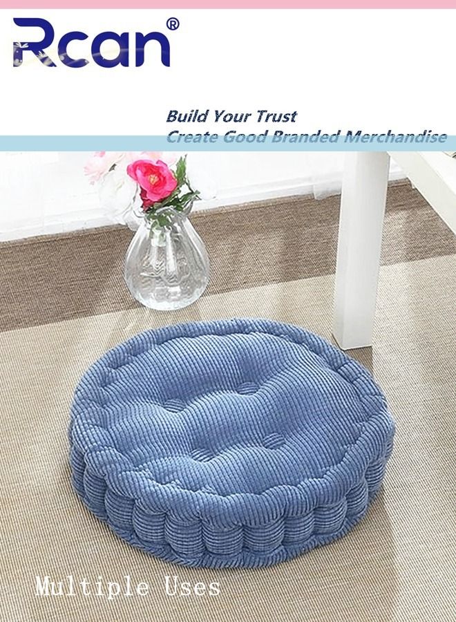 Rcan Chair Cushion Pillow Bay Window Tatami Mat Corduroy Cushion Thickened Round Soft Skin Friendly Backrest Yoga Meditation Cushion Suitable for Office Family Car Tables and Chairs School - Image 5