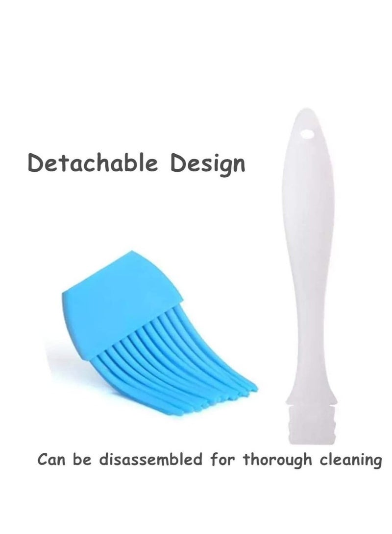 Blue and Green 2-Piece Kitchen Silicone Basting Pastry Cooking Brushes: Grill Brush Kitchen Gadget - Image 3