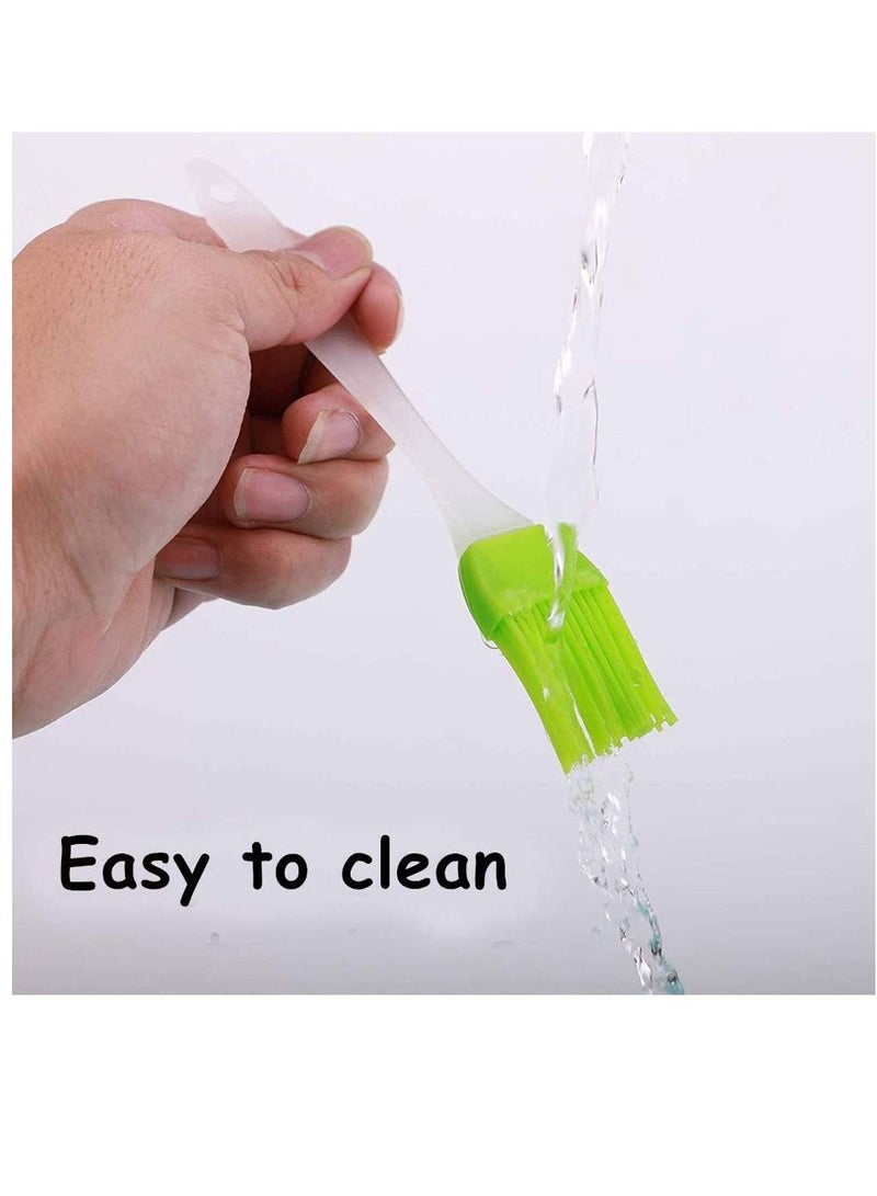Blue and Green 2-Piece Kitchen Silicone Basting Pastry Cooking Brushes: Grill Brush Kitchen Gadget - Image 4