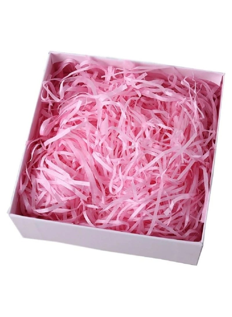 Boxwoods Pink Shredded Paper for Hamper Basket and Gift Box Filling 100 Gram Pack For Birthday Bridal Shower And Baby Girl Reveal - Image 2