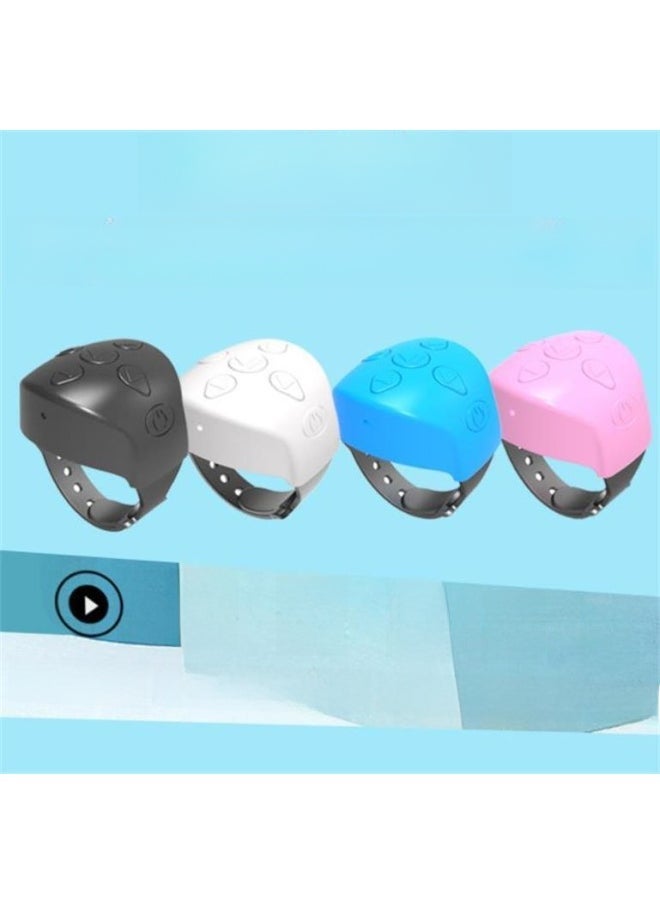 Generic - Mobile Bluetooth Remote Controller For Short Videos Selfie Page Turning Liking One-click Control Internet Celebrity Remote-Color:Black - Image 1