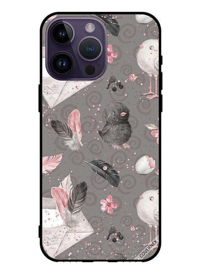 Covernex Protective Case Cover For Apple iPhone 14 Pro Max Feathers & Chicks - Image 1