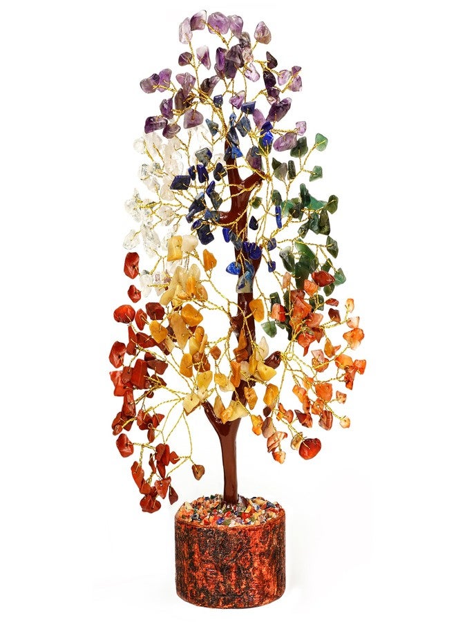 KARMAPLEDGE Handmade 7 Chakra Crystal Tree of Life - Unique Birthday & Anniversary Gifts for Women, Mom, & Friends | Handcrafted Healing Crystal Decor for Home & Office, Brings Positive Energy, Luck & Prosperity - Image 1