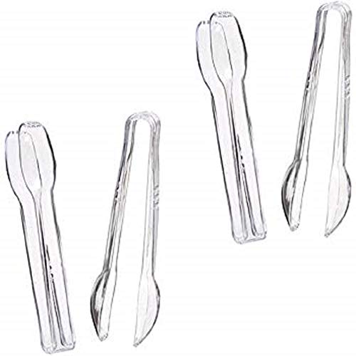 Clear Plastic Tongs 6 12 4 Pack