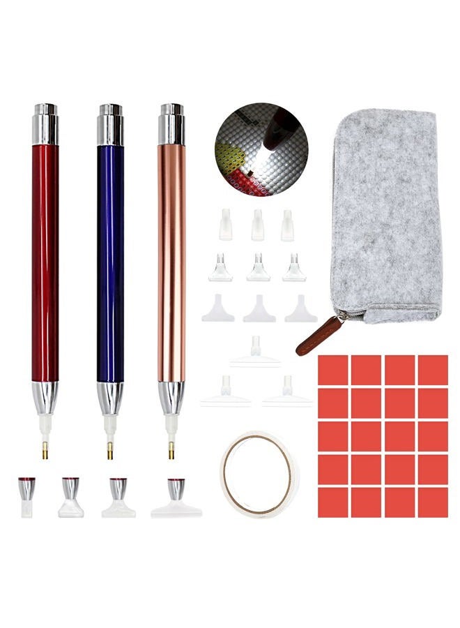 Abodhu Diamond Painting Pen Kits with LED, 5D Light Up Drill Pens for Arts, Nails DIY Crafts Decoration, 12pcs Tips - Image 1