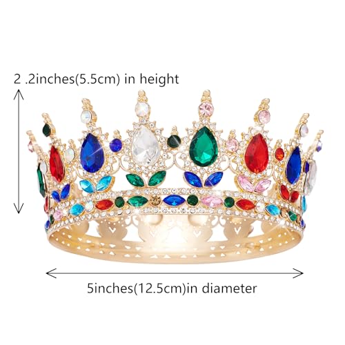 YOUlDIANZI Queen Crown Rhinestone Wedding Crowns and Tiaras for Women Costume Party Hair Accessories Princess Birthday Crown Crystal BridalCrown - Image 2