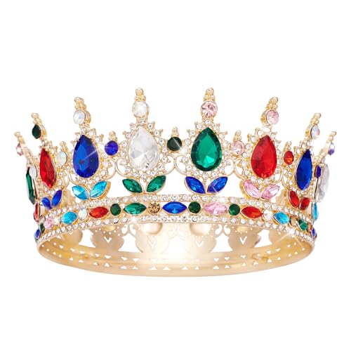 YOUlDIANZI Queen Crown Rhinestone Wedding Crowns and Tiaras for Women Costume Party Hair Accessories Princess Birthday Crown Crystal BridalCrown - Image 1