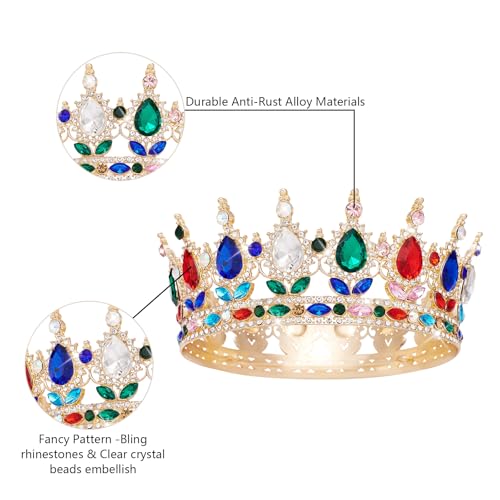 YOUlDIANZI Queen Crown Rhinestone Wedding Crowns and Tiaras for Women Costume Party Hair Accessories Princess Birthday Crown Crystal BridalCrown - Image 5