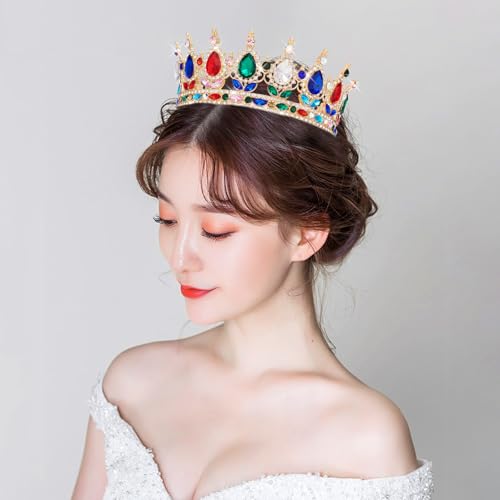 YOUlDIANZI Queen Crown Rhinestone Wedding Crowns and Tiaras for Women Costume Party Hair Accessories Princess Birthday Crown Crystal BridalCrown - Image 4
