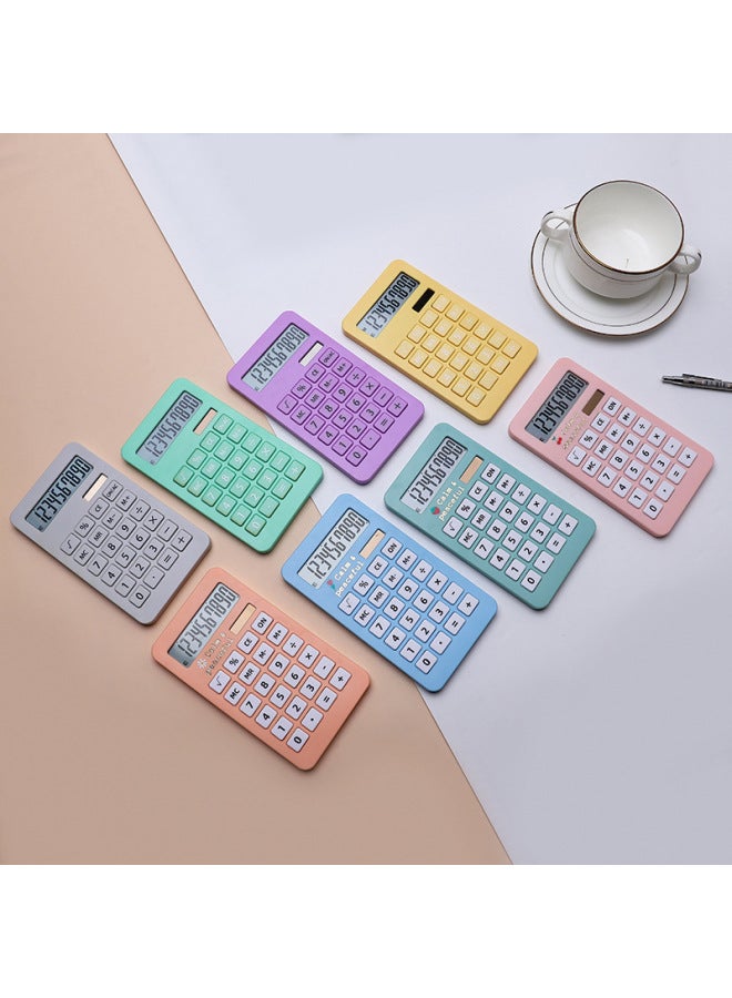 Fashion Macaroon Color Calculator Ten Solar Arithmetic Calculator Multi-color Large Tablet Calculator Students