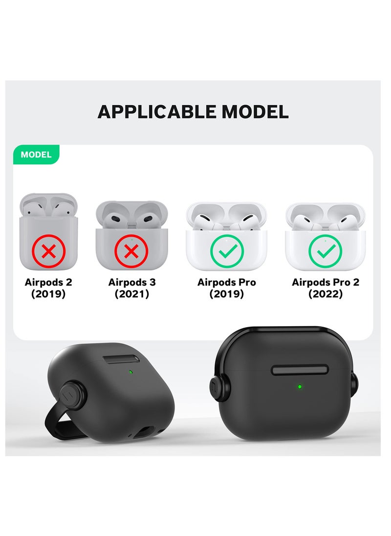 Anmi - Compatible with AirPods Pro 2 Case Creative Musician Headset Secure Lock Design Protective TPU Cover Case with Keychain - Image 1