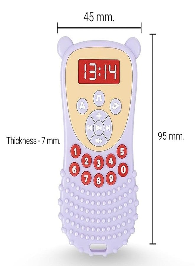 FIMALIA Baby TV Remote Control Teether Toys - Soft Food-Grade Silicone Teething Toys for Infants & Toddlers 3-12 Months, BPA-Free Sensory Chew Toy for Sore Gum Relief, Easy to Grasp (1pc Multicolor) - Image 3