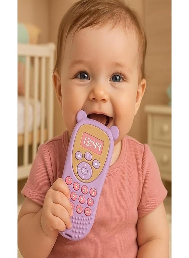 FIMALIA Baby TV Remote Control Teether Toys - Soft Food-Grade Silicone Teething Toys for Infants & Toddlers 3-12 Months, BPA-Free Sensory Chew Toy for Sore Gum Relief, Easy to Grasp (1pc Multicolor) - Image 5