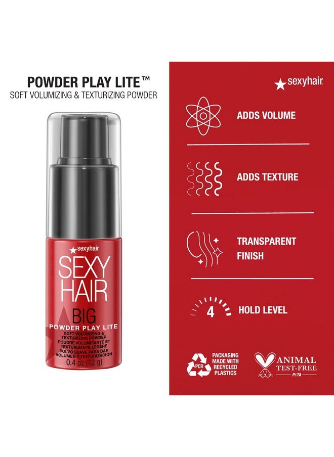 Sexy Hair SexyHair Big Powder Play Lite Soft Volumizing & Texturizing Powder, 0.4 Oz | Up to 50% More Volume | Lightweight Powder | Invisibible  - Image 4