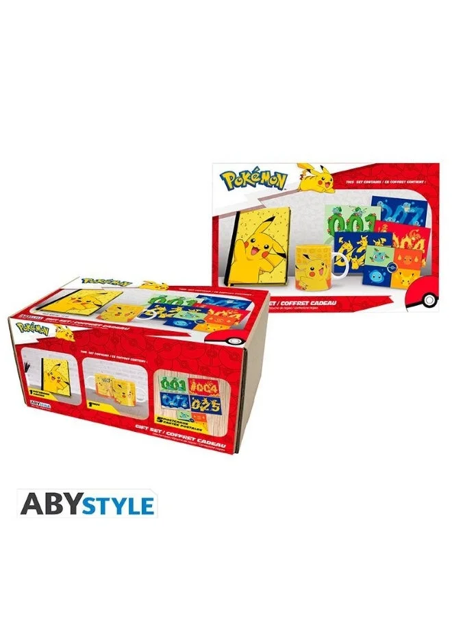 Abystyle ABYstyle Pokémon: Pikachu (A5 Notebook + Mug320ml + Postcards) Gift Set