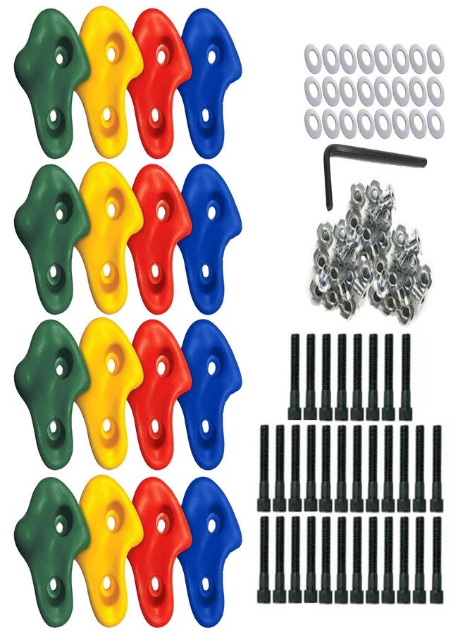SSD RC SSD Extra Large Rock Climbing Holds Play Set for Kids, Adult Wall Climbing Stone for DIY Children Playground Wall/Wood Block (Pack of 16) - Image 1