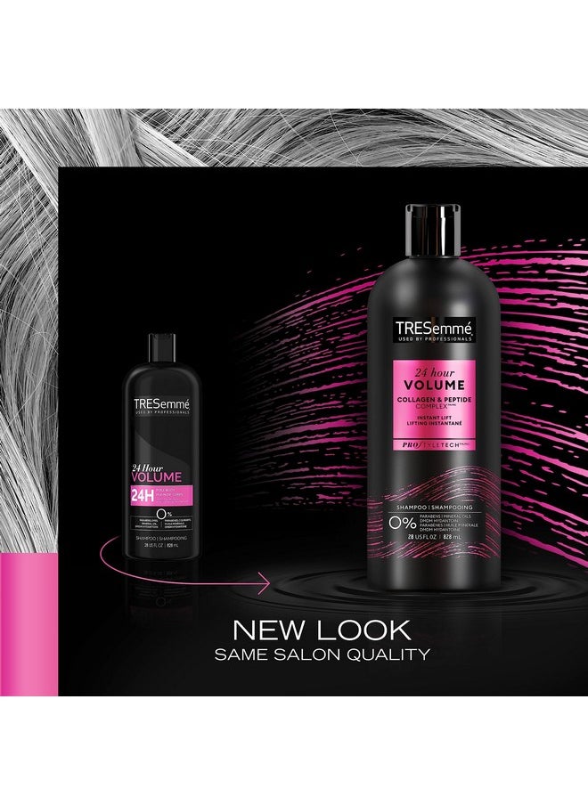 TRESemmé TRESemmé Shampoo and Conditioner Set, 24 Hour Volume + Keratin Repair Hair Mask - Volumizing Hair Products for Fine Hair with Collagen & Peptide Complex (3 Piece Set)  - Image 5