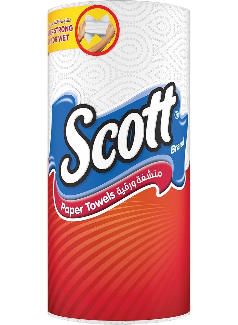 Scott Embossed Kitchen Towel Roll 2 Ply 94 Sheets - Image 1