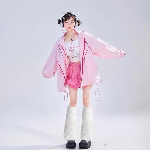 XEPST Faux Fur Fuzzy Leg Warmers Furry Boot Covers for Women, Warm Fuzzy Boot Cuff Boot Sleeves Leg Warmers for Party Costumes - White - Image 5