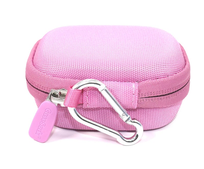 CaseSack Case for TAGRY X08 Bluetooth Headphones True Wireless Earbuds 60H, mesh Pocket for Charge Cable (Pink) - Image 5