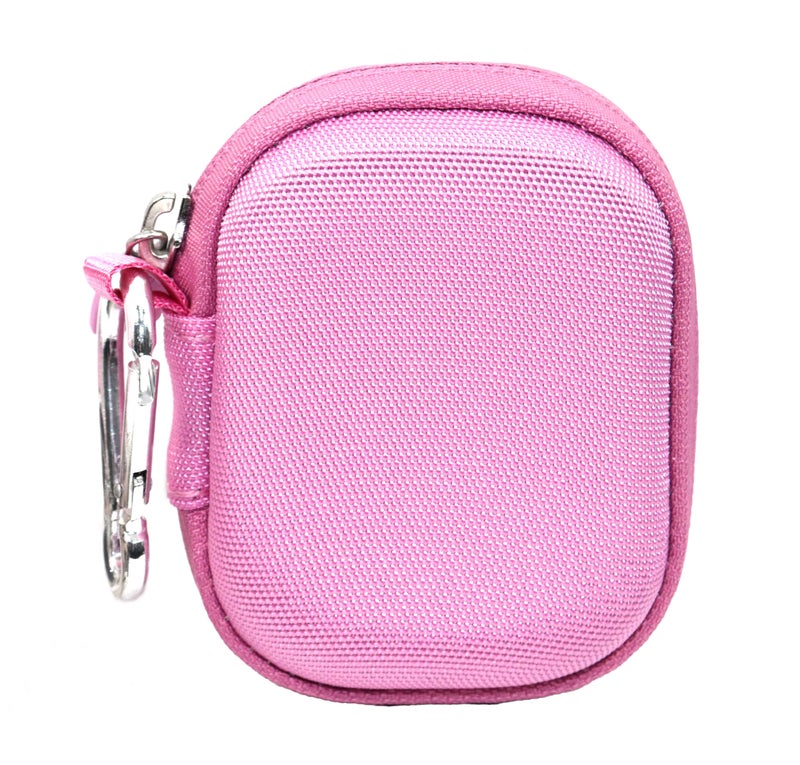CaseSack Case for TAGRY X08 Bluetooth Headphones True Wireless Earbuds 60H, mesh Pocket for Charge Cable (Pink) - Image 2
