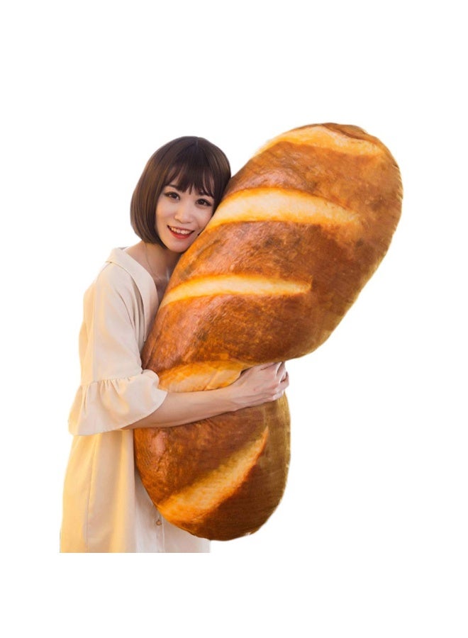 Levenkeness 3D Simulation Bread Shape Plush Pillow Soft Butter Toast Bread Food Cushion Stuffed Toy for Home Decor 31.4 Style1 31.4 - Image 3