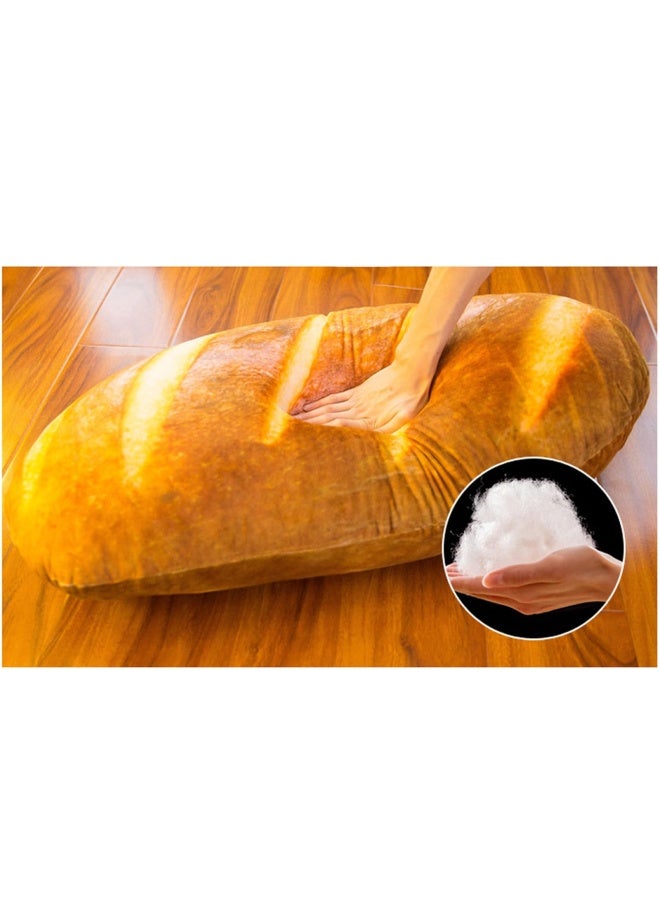 Levenkeness 3D Simulation Bread Shape Plush Pillow Soft Butter Toast Bread Food Cushion Stuffed Toy for Home Decor 31.4 Style1 31.4 - Image 2