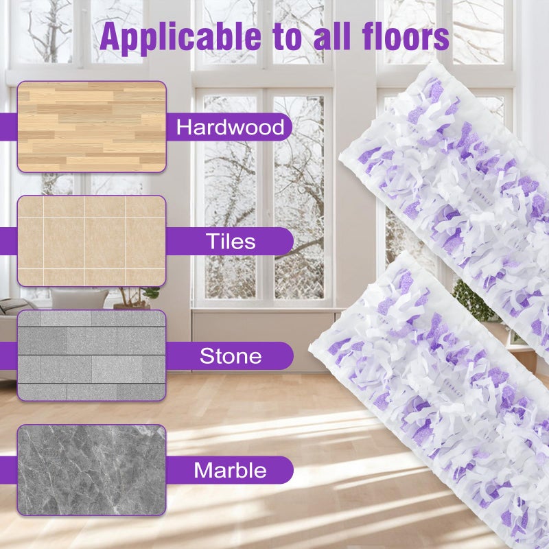 DOCXCDO 24 Pack Power Mop Refills Pads for Swiffer PowerMopï¼ŒSwifter Wet Pads Refill for Swiffer,Unscented&Thickened Mopping Pads Replacement Pads for Multi-Surface &Wood Floor Cleaning - Image 3