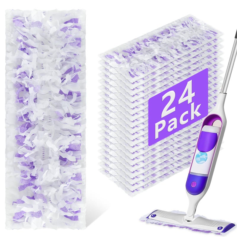 DOCXCDO 24 Pack Power Mop Refills Pads for Swiffer PowerMopï¼ŒSwifter Wet Pads Refill for Swiffer,Unscented&Thickened Mopping Pads Replacement Pads for Multi-Surface &Wood Floor Cleaning - Image 1