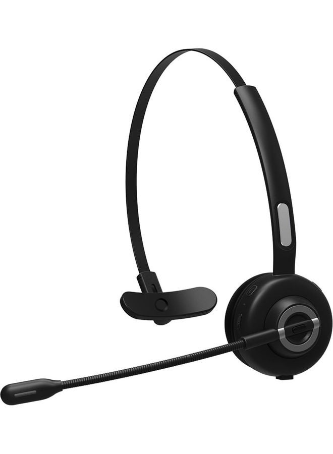 Bluetooth On-Ear Headset With Charging Dock Black - Image 4