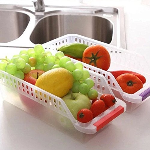 Inditradition Plastic Stackable Refrigerator Food Storage Organizer , Transparent (25 cm x Width - 10 cm x Height - 8.5 cm ) - Pack of 10 - Image 5