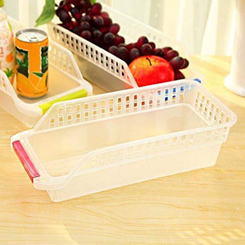 Inditradition Plastic Stackable Refrigerator Food Storage Organizer , Transparent (25 cm x Width - 10 cm x Height - 8.5 cm ) - Pack of 10 - Image 4