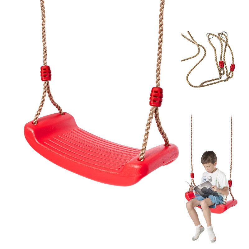 IFOYO Tree Swing Seat Swing Set Accessories for Kids Outdoor Indoor Playground Red - Image 3