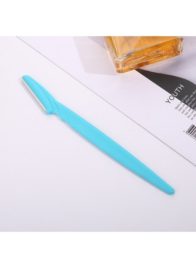 Three-Piece Mini Eyebrow Razor Set, Blue, Yellow and Pink, Facial Epilator, Eyebrow Trimmer