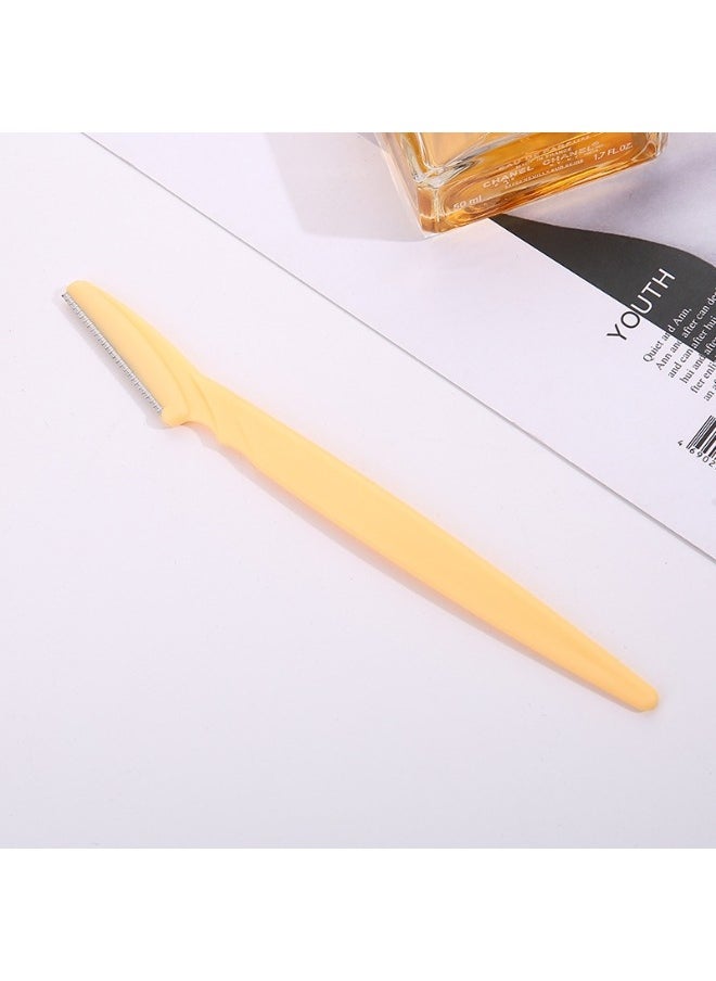 Three-Piece Mini Eyebrow Razor Set, Blue, Yellow and Pink, Facial Epilator, Eyebrow Trimmer