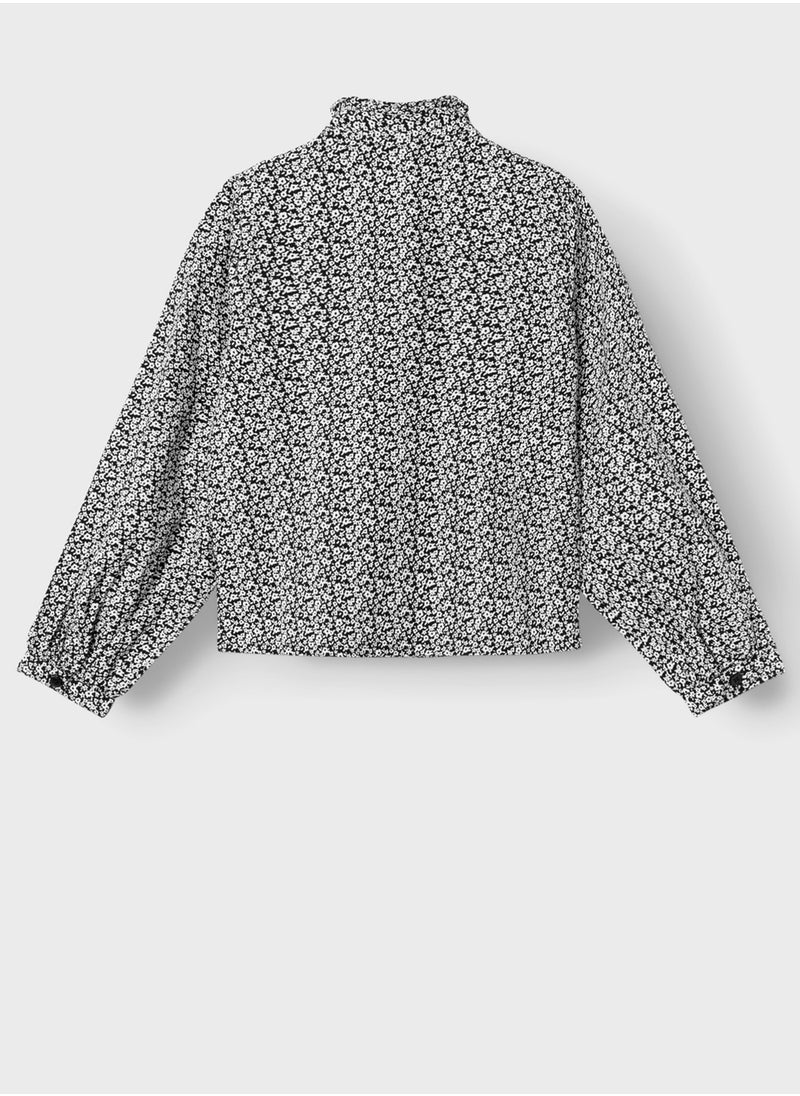 NAME IT Kids Balloon Sleeve Shirt  - Image 2