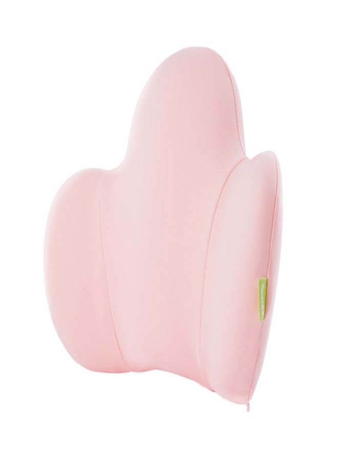 Back2 Lumbar Support Pillow for Office Chair, Car Back Support with Memory Foam, Support for Lower Back Pain Relief Lumbar Pillows, Ergonomic Back Cushion for Desk Chair, Sofa, Bed, Car Seat (Pink) - Image 1