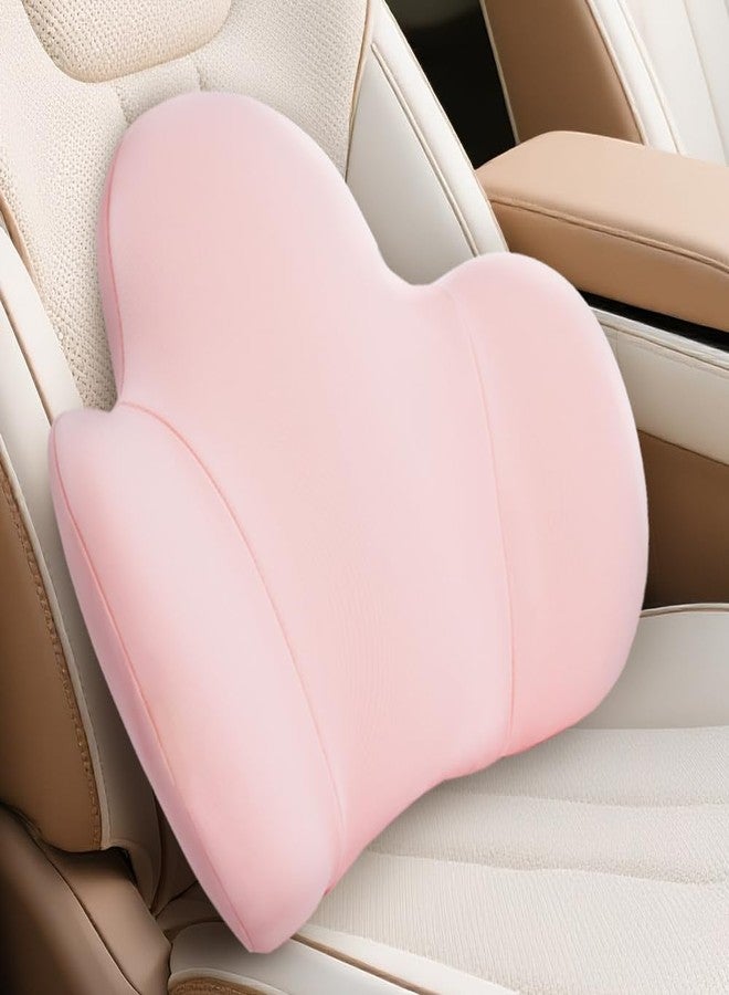 Back2 Lumbar Support Pillow for Office Chair, Car Back Support with Memory Foam, Support for Lower Back Pain Relief Lumbar Pillows, Ergonomic Back Cushion for Desk Chair, Sofa, Bed, Car Seat (Pink) - Image 2