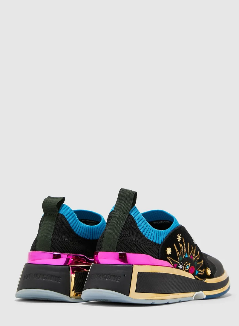 Kat Maconie Dua Knit Suede Slip On