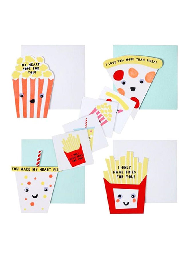 NIBEMINENT 4-Piece Fun Food Tattoos And Love Notes - Image 2
