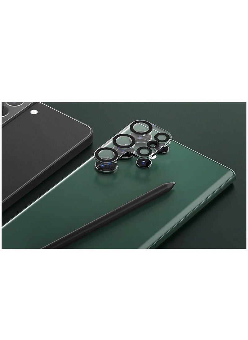 Houmt 2 Piece Camera Lens Protector Scratch Resistant Tempered Glass for Samsung Galaxy S22 Ultra  - Image 3