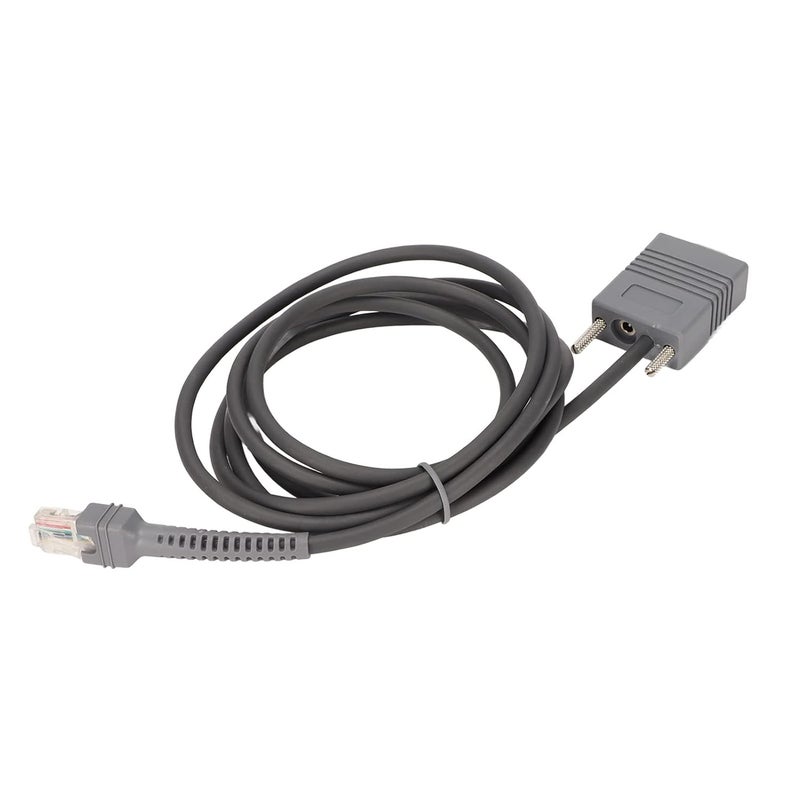 كابل سيريال RS232 لماسحات الباركود Symbol LS1203، LS2208، LS4208، كابل سيريال RJ45 بغلاف PVC، كابل بطول 2 متر قابل للتوصيل المباشر (Plug and Play) لأجهزة نقاط البيع (POS) ووفقًا لمعيار RS232. - Image 1