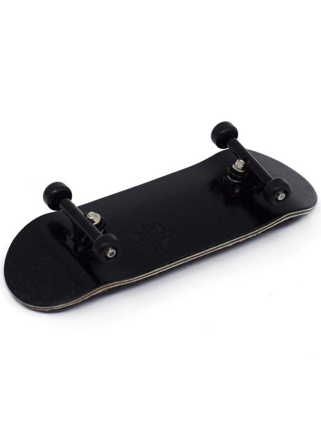 Teak Tuning 32mm Pro Fingerboard Complete - Fully Assembled with Pro Level Components - Pro Shaped Wooden Deck (32x97mm), UltraSpin Bearing Wheels, Prodigy Gen2 Trucks - All Blacks - Image 2