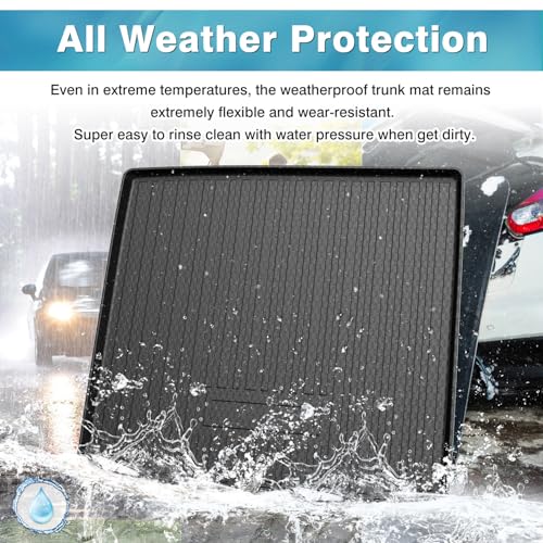 Mixsuper Custom Fit Cargo Liner for Mercedes-Benz GLE Class 2020-2025, All Weather Cargo Mat for Mercedes Benz GLE SUV 5 Passenger, Trunk Mat Anti-Slip Rear Trunk Liner Black - Image 5
