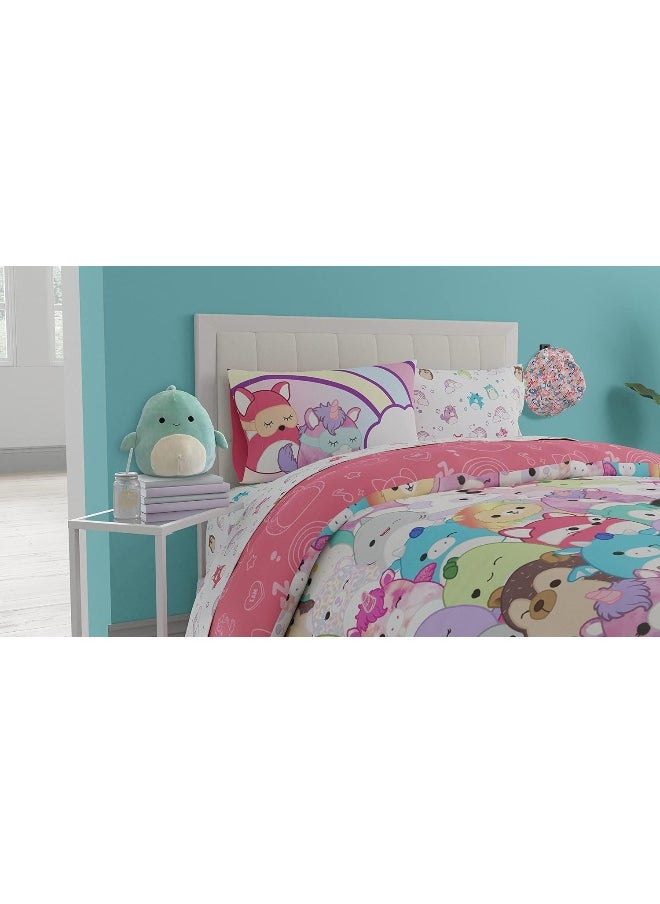 Franco - Franco Squishmallows Bedding Super Soft Comforter and Sheet Set with Sham, 7 Piece Queen Size - Image 1