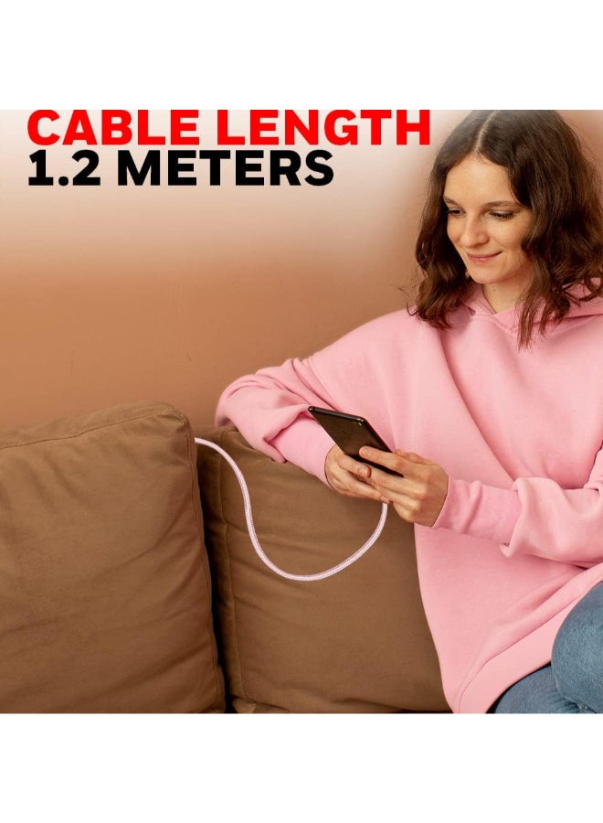 Honeywell Renewed - Lightning Sync & Charge Cable 1.2 Meter Rose Gold - Image 2