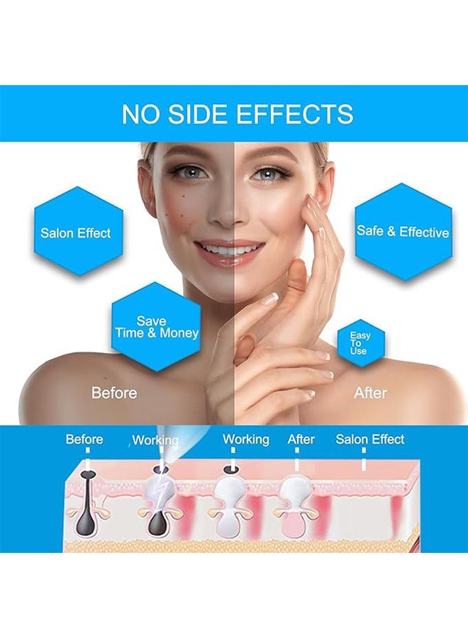 Beauty Mole Removal Sweep Spot Pen with 9 Modes and LCD Display Replaceable Needle, USB Rechargeable Mole Removal Pen Skin Tag Removal Tool for Wart Spot Tattoo Body Freckles - Image 3