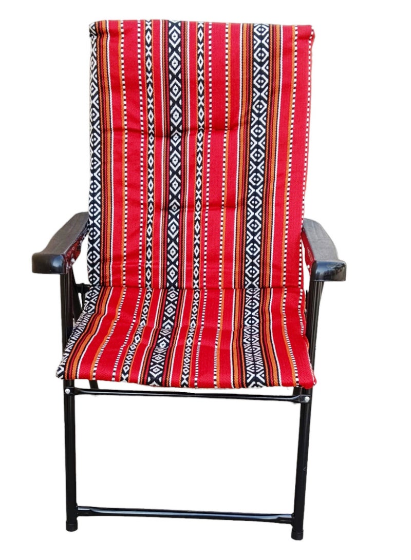 GO2CAMPS Folding Camping Chair with Cusion Premium Quality | Sadu Chair | Beach Chair | Garden Chair | Fishing Chair | Travel Chair | Picnic Chair - Image 2