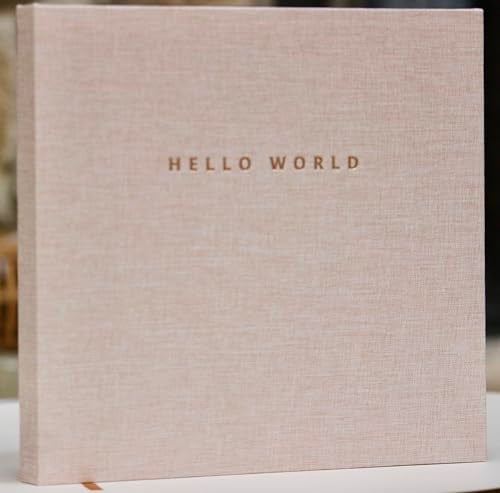 Joss & Lac Design Linen Gender Neutral Minimalist Keepsake Memory Book Photo Album for Baby Boy or Girl First 5 Years A Milestone Book to Record Every Event from Birth to Age 5 Linen - Image 1