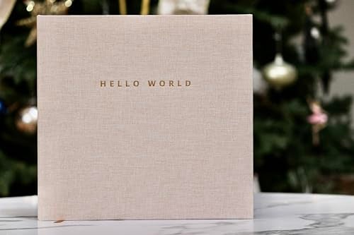 Joss & Lac Design Linen Gender Neutral Minimalist Keepsake Memory Book Photo Album for Baby Boy or Girl First 5 Years A Milestone Book to Record Every Event from Birth to Age 5 Linen - Image 3